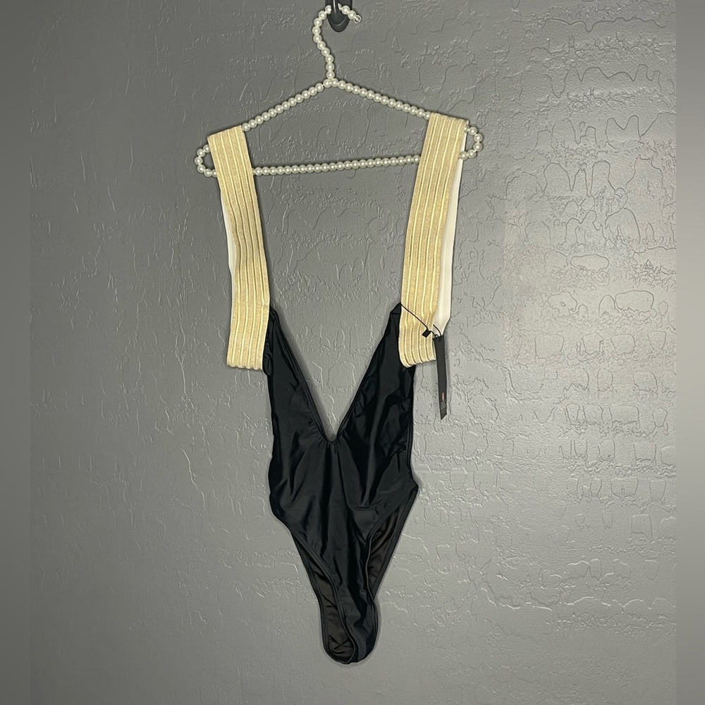 OMG Swimwear Brick of Gold One Piece Swimsuit
